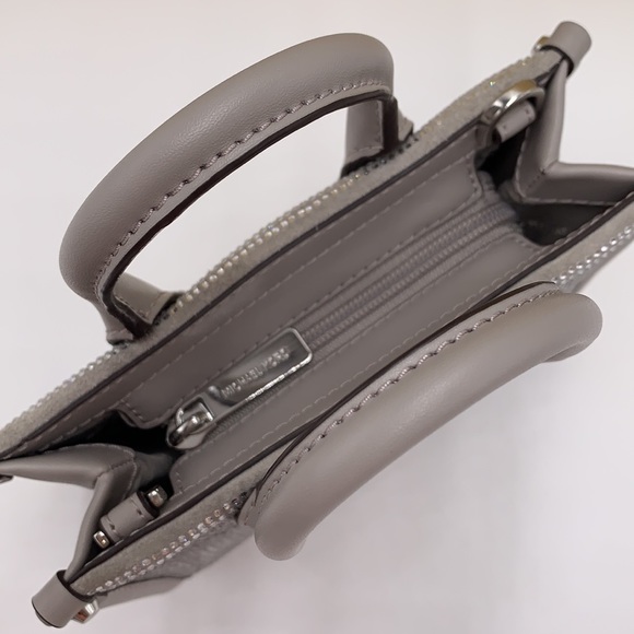 MICHAEL KORS MIRELLA XSMALL SHOPPER CROSSBODY PEARL GREY COLOR - Picture 11 of 16